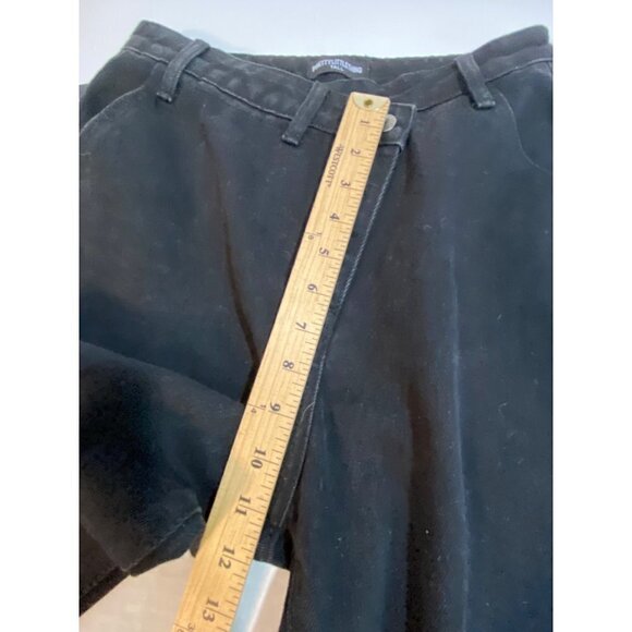 New Pretty Little Thing Women's Tall Black Asymmetric Waistband Jeans Size 10 - Picture 11 of 12